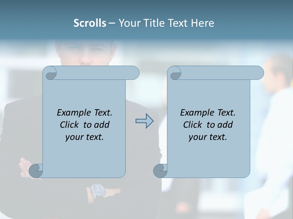 Girl Standing Human PowerPoint Template