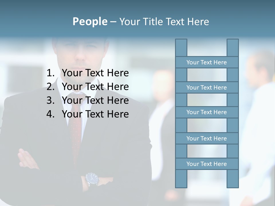 Girl Standing Human PowerPoint Template