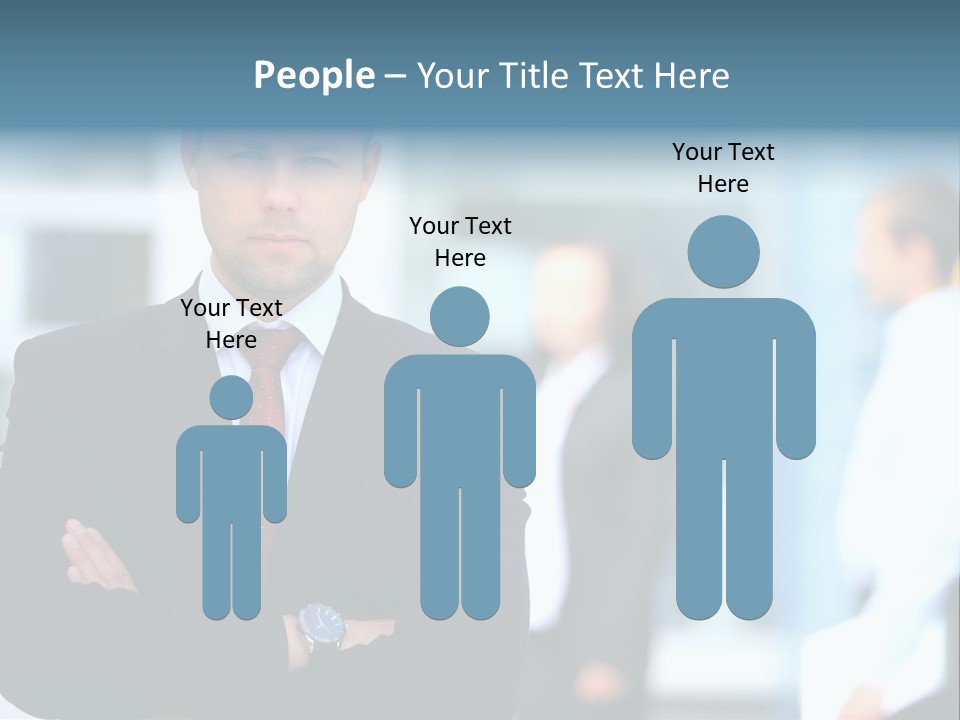 Girl Standing Human PowerPoint Template