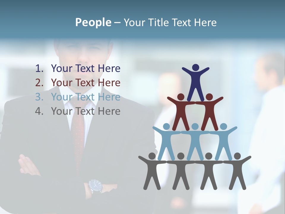 Girl Standing Human PowerPoint Template