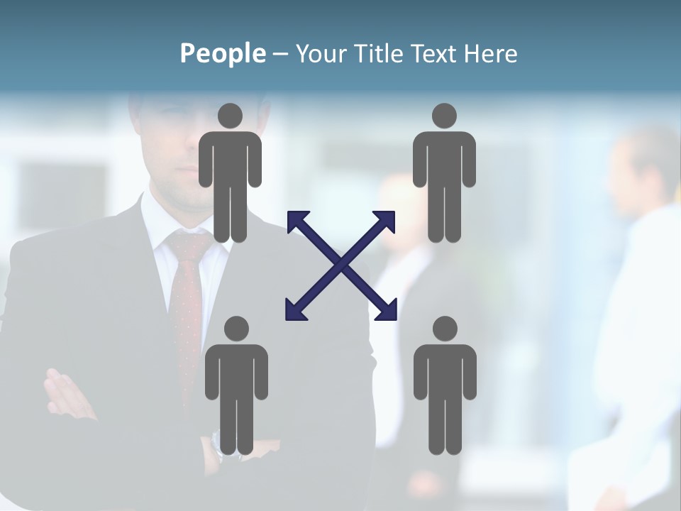 Girl Standing Human PowerPoint Template