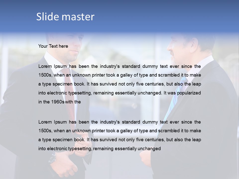 Business Teamwork Corporate PowerPoint Template