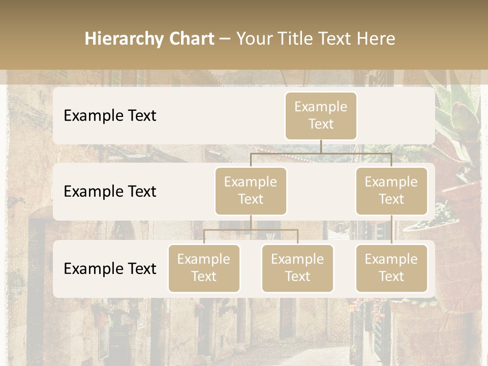 Outdoor Brick Flower PowerPoint Template