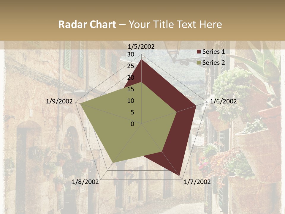 Outdoor Brick Flower PowerPoint Template