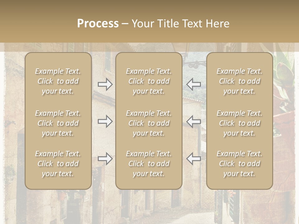 Outdoor Brick Flower PowerPoint Template