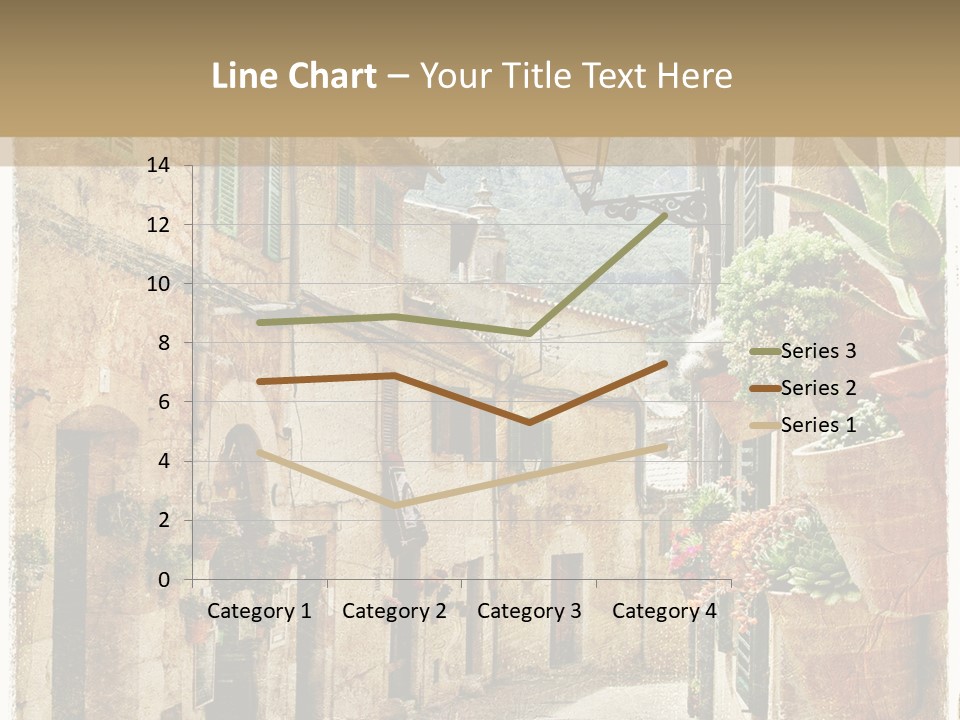 Outdoor Brick Flower PowerPoint Template