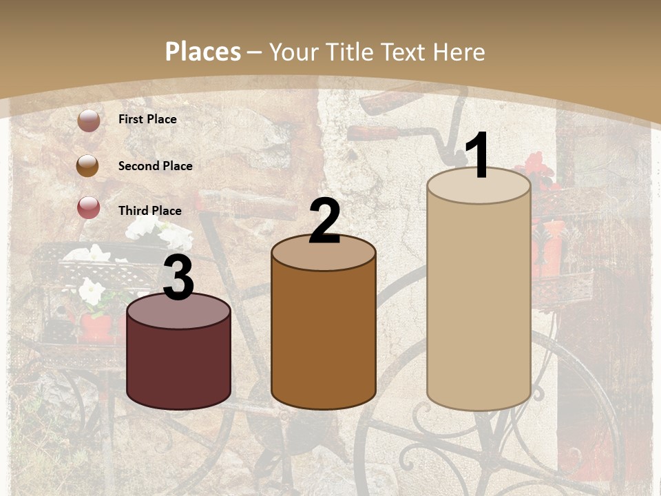 Door Pictorial Grunge PowerPoint Template