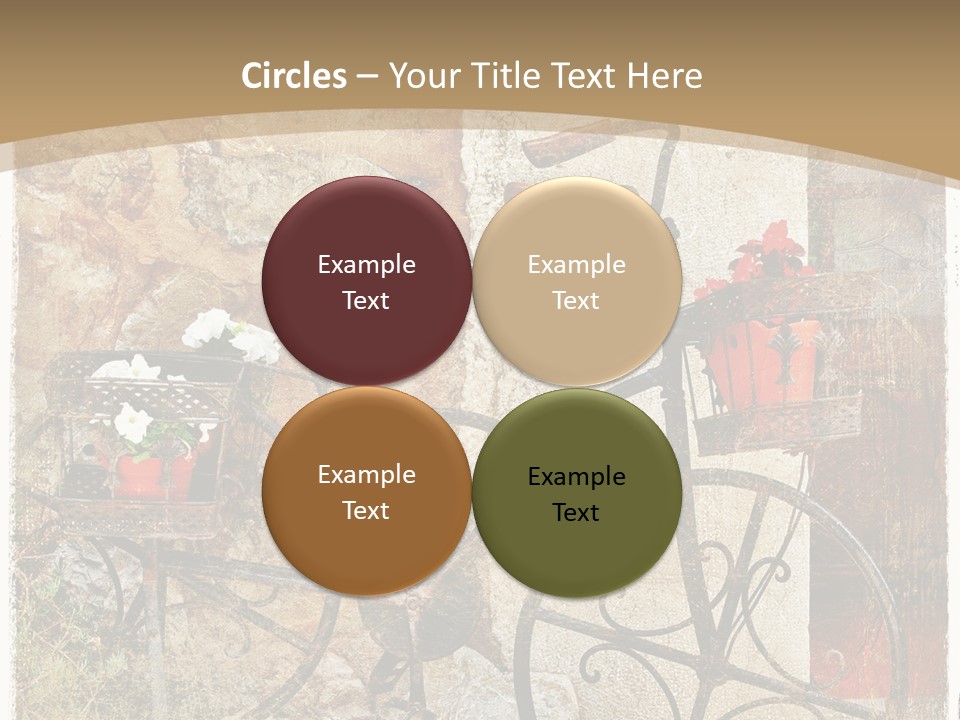 Door Pictorial Grunge PowerPoint Template