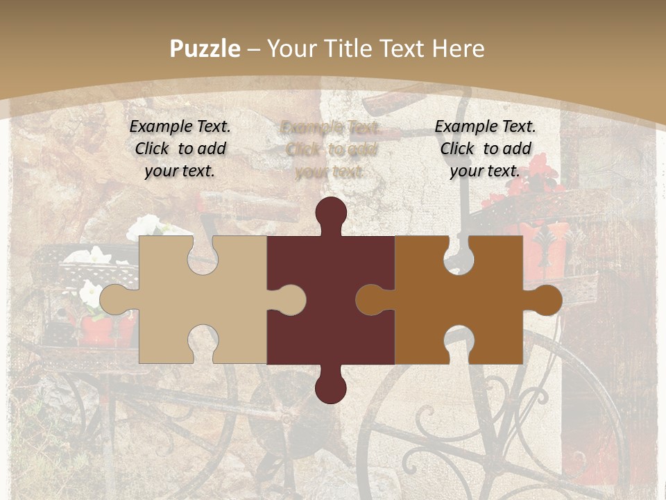 Door Pictorial Grunge PowerPoint Template