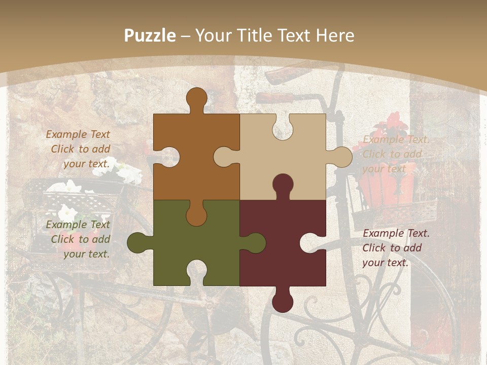 Door Pictorial Grunge PowerPoint Template