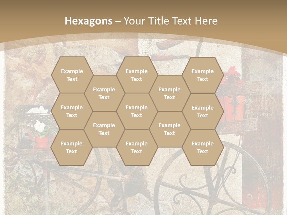 Door Pictorial Grunge PowerPoint Template