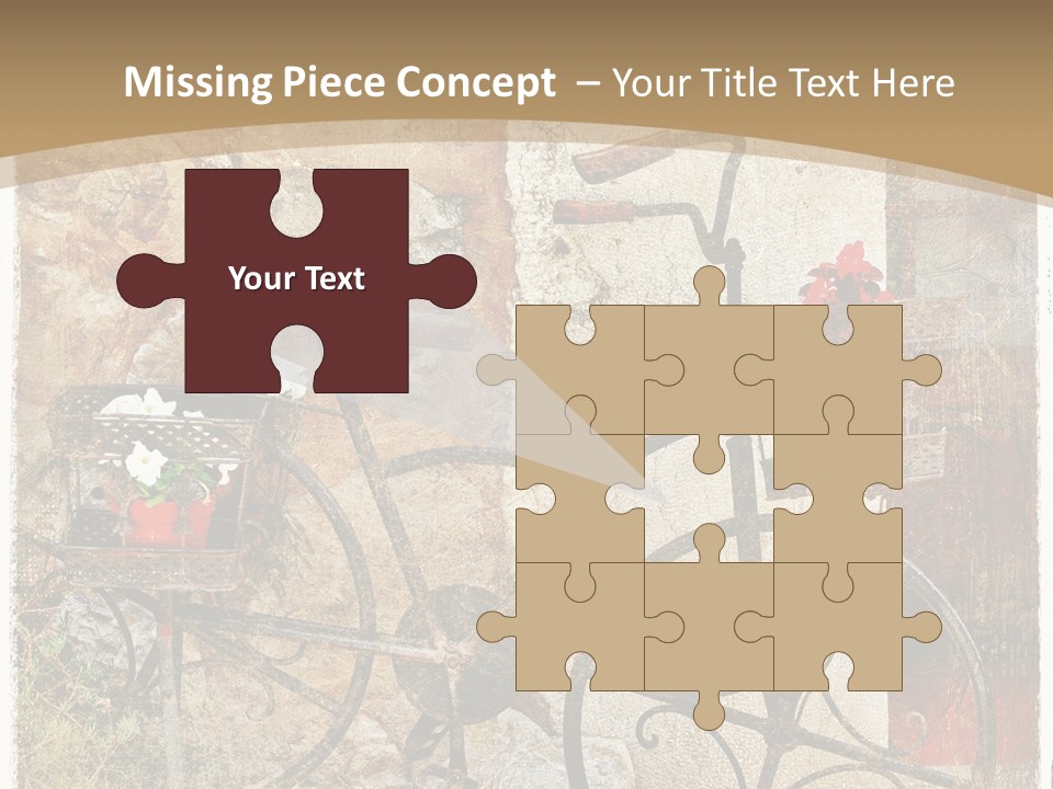 Door Pictorial Grunge PowerPoint Template