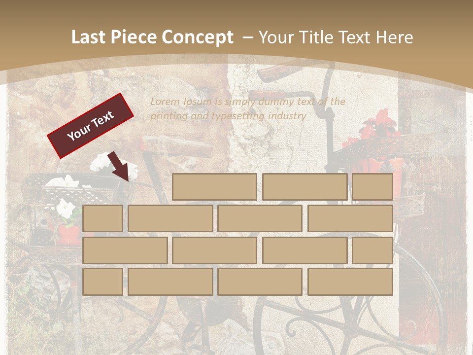 Door Pictorial Grunge PowerPoint Template