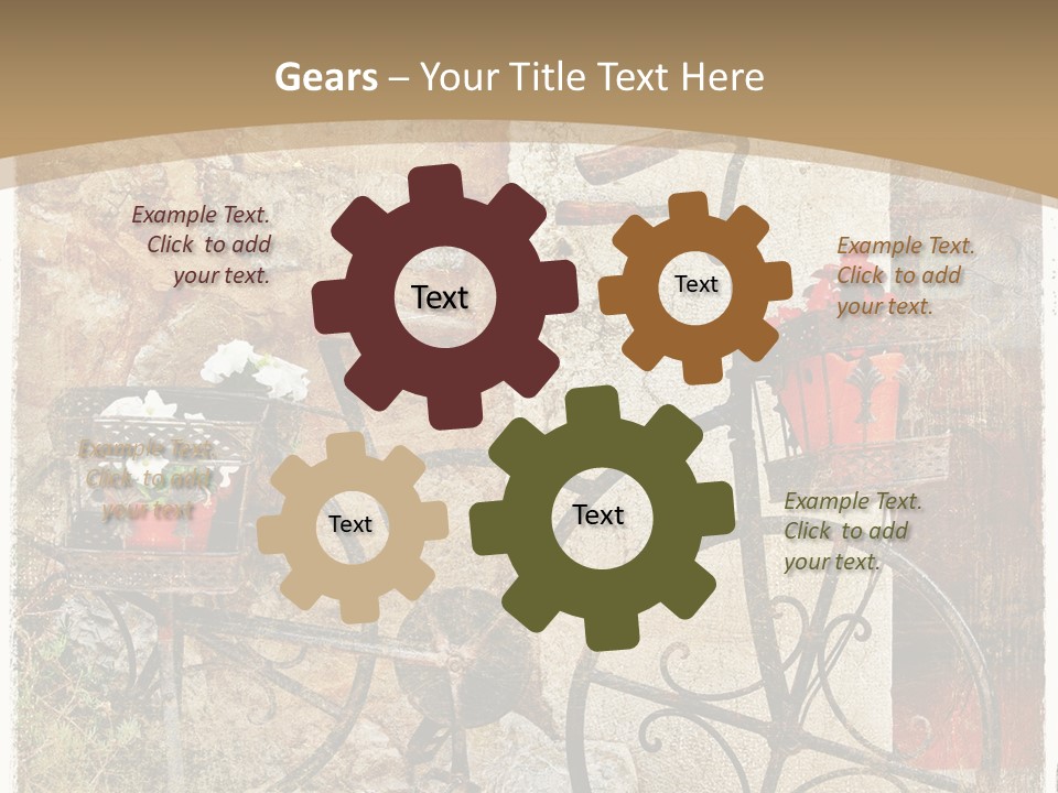 Door Pictorial Grunge PowerPoint Template