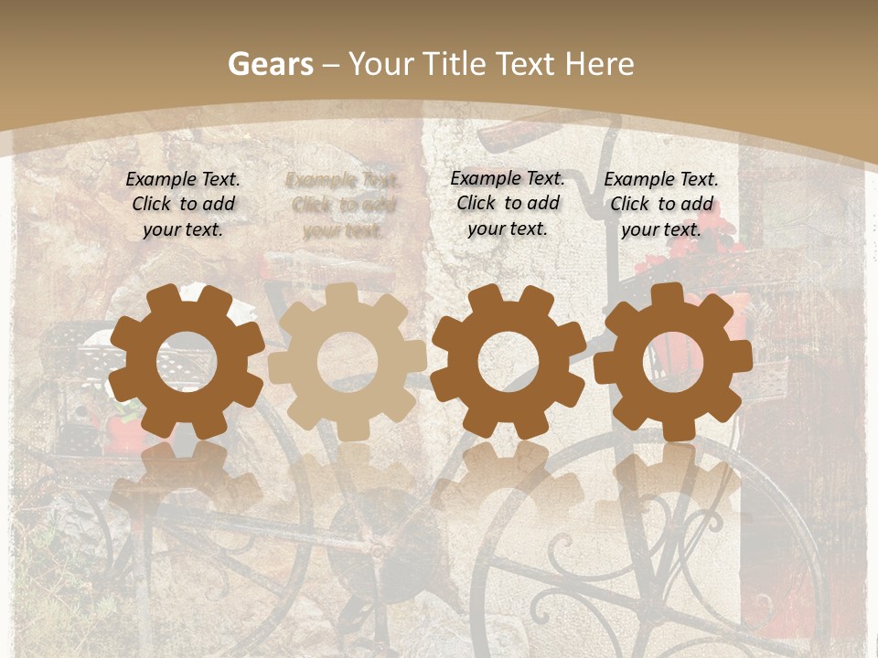 Door Pictorial Grunge PowerPoint Template