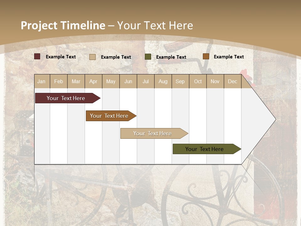 Door Pictorial Grunge PowerPoint Template