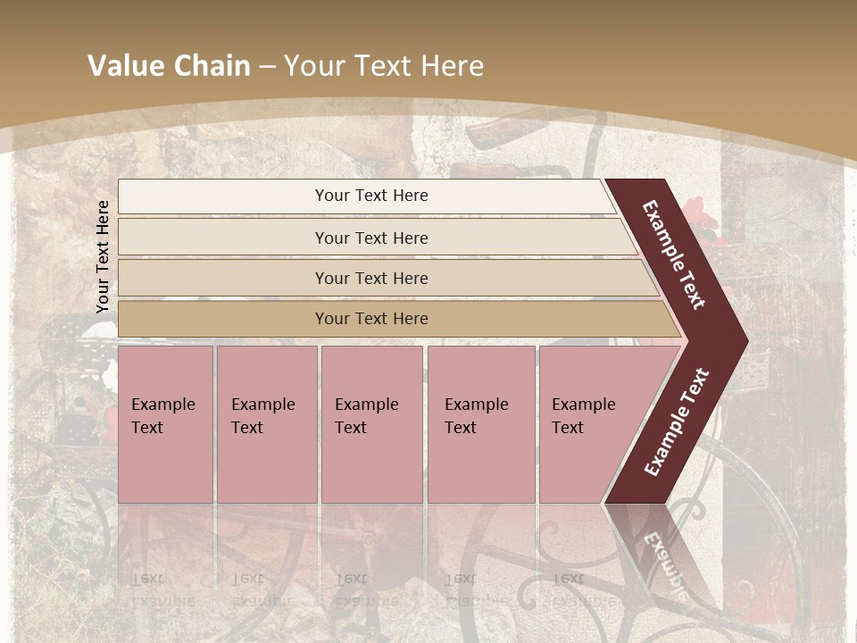 Door Pictorial Grunge PowerPoint Template
