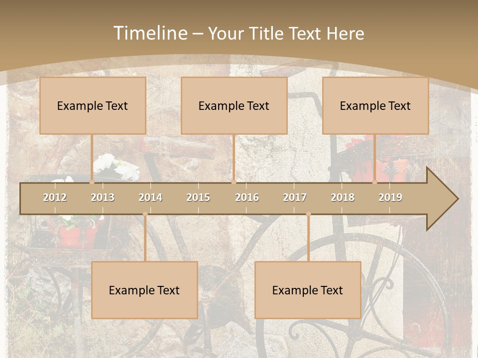 Door Pictorial Grunge PowerPoint Template