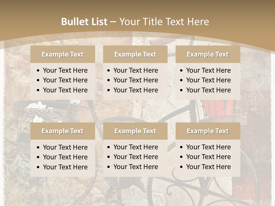 Door Pictorial Grunge PowerPoint Template