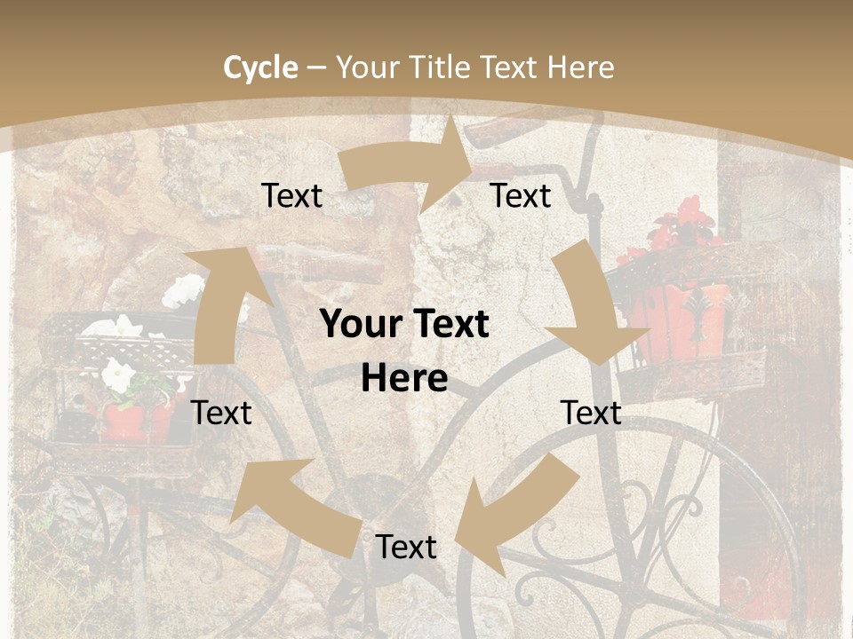 Door Pictorial Grunge PowerPoint Template