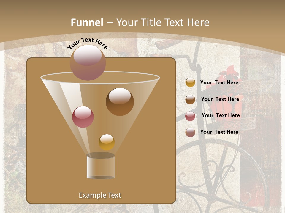 Door Pictorial Grunge PowerPoint Template
