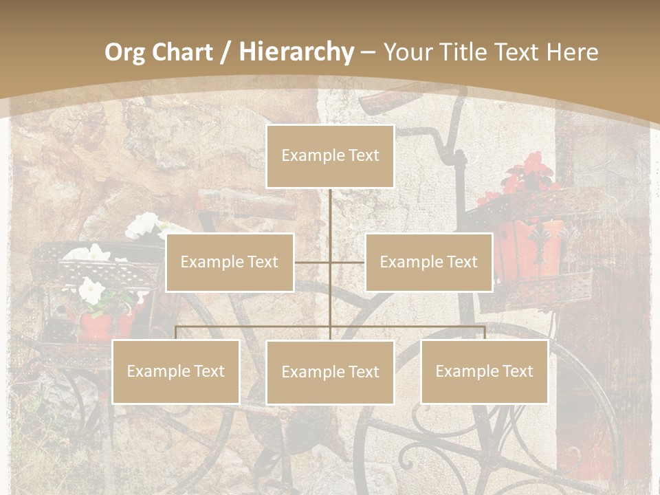Door Pictorial Grunge PowerPoint Template