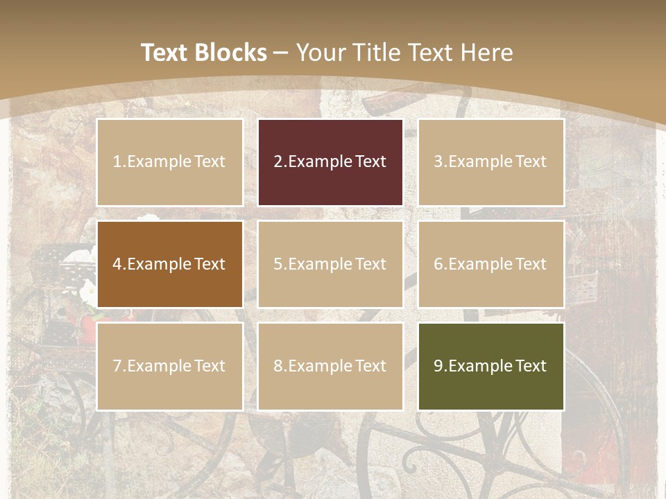 Door Pictorial Grunge PowerPoint Template