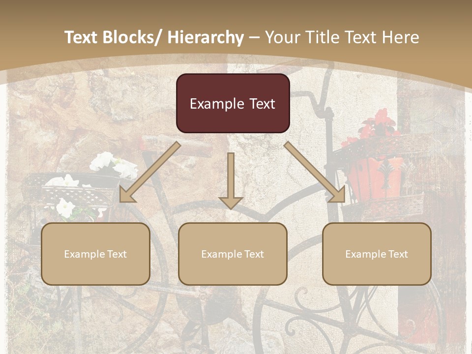 Door Pictorial Grunge PowerPoint Template