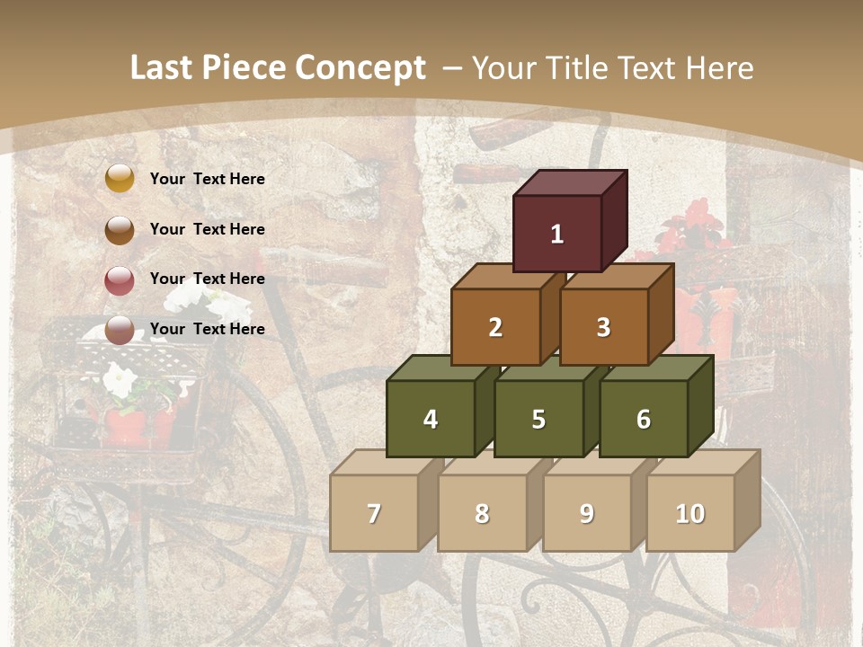 Door Pictorial Grunge PowerPoint Template