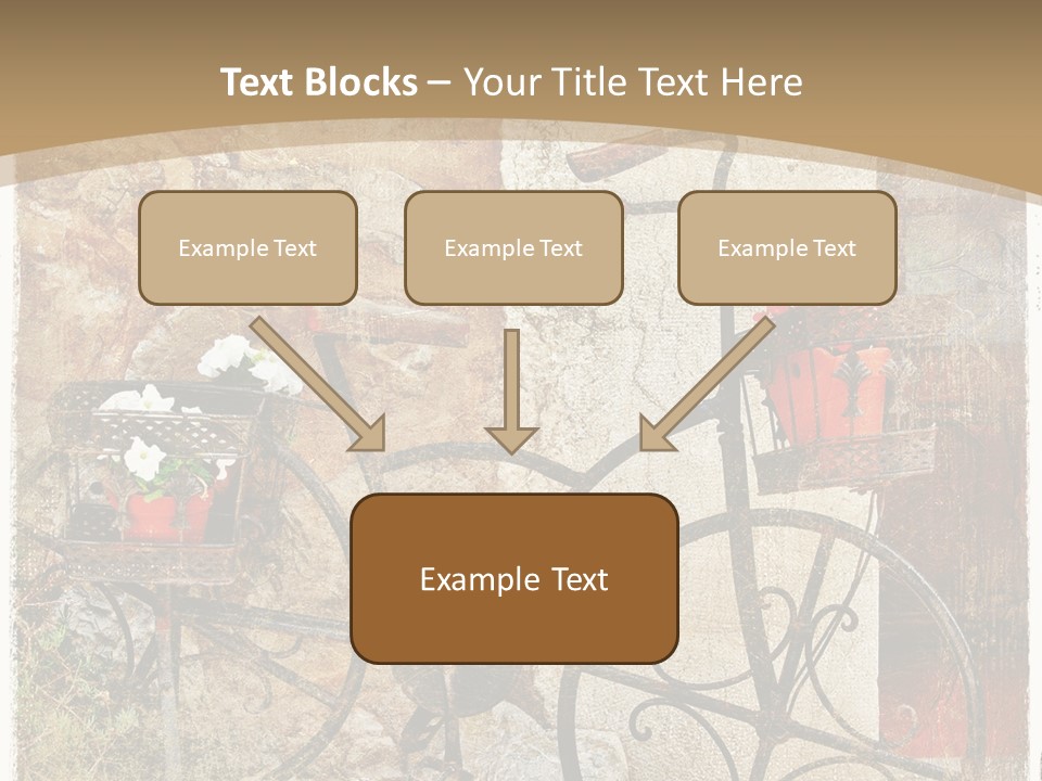 Door Pictorial Grunge PowerPoint Template