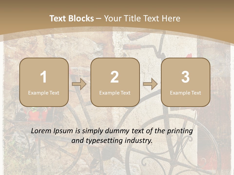 Door Pictorial Grunge PowerPoint Template