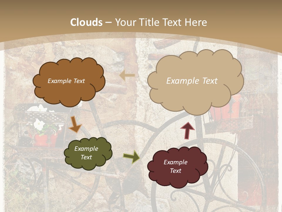 Door Pictorial Grunge PowerPoint Template