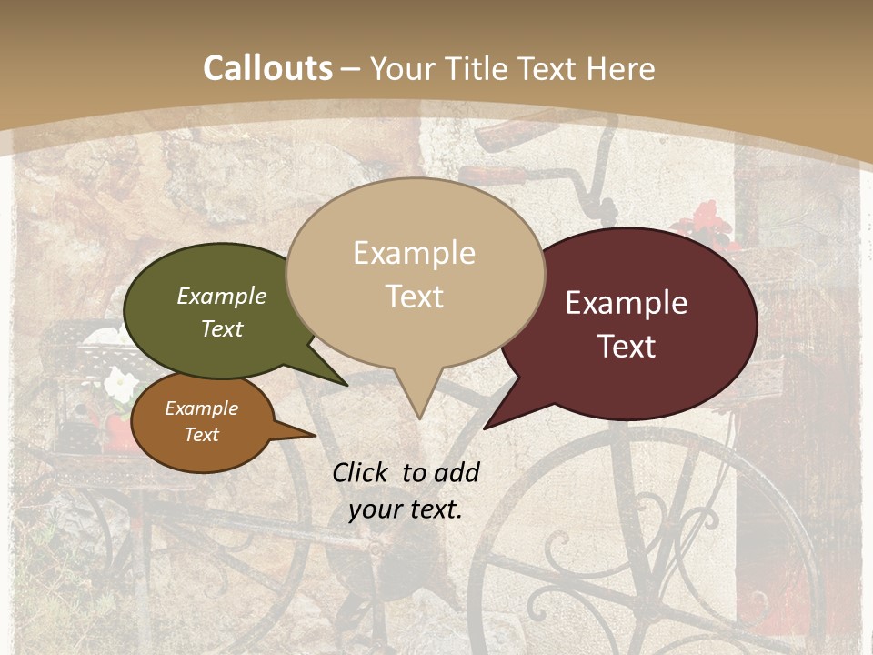 Door Pictorial Grunge PowerPoint Template