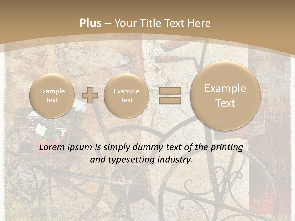 Door Pictorial Grunge PowerPoint Template