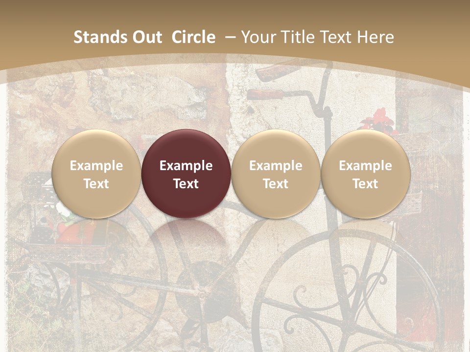 Door Pictorial Grunge PowerPoint Template