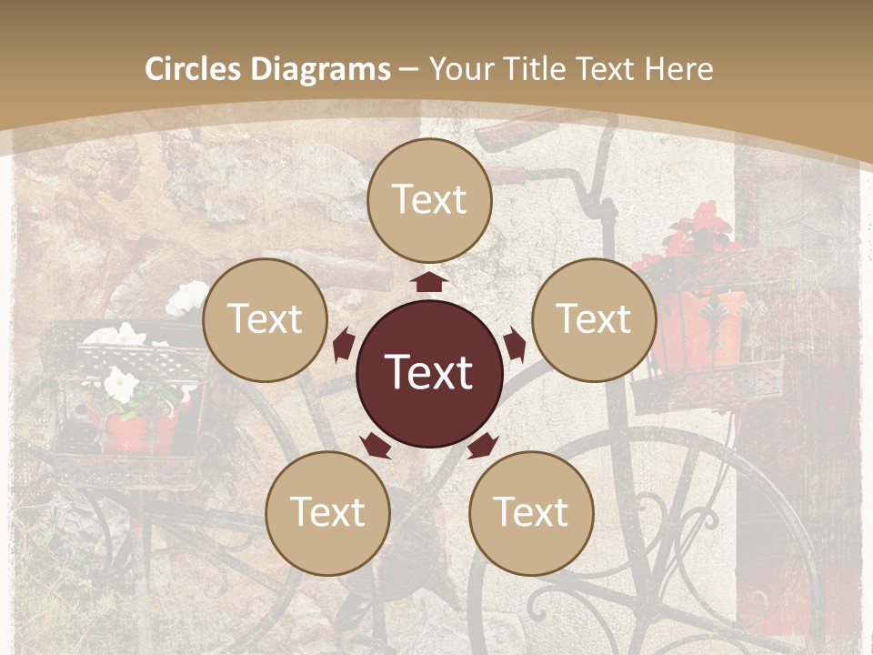 Door Pictorial Grunge PowerPoint Template