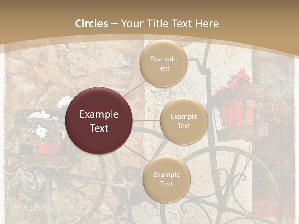 Door Pictorial Grunge PowerPoint Template