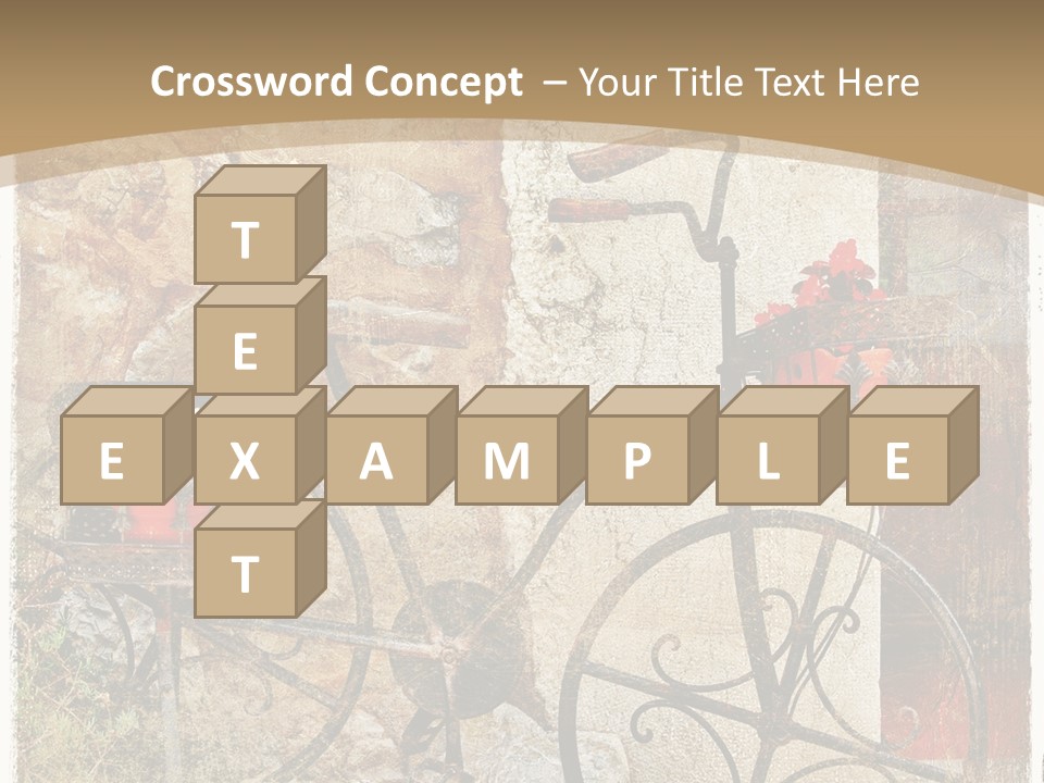 Door Pictorial Grunge PowerPoint Template