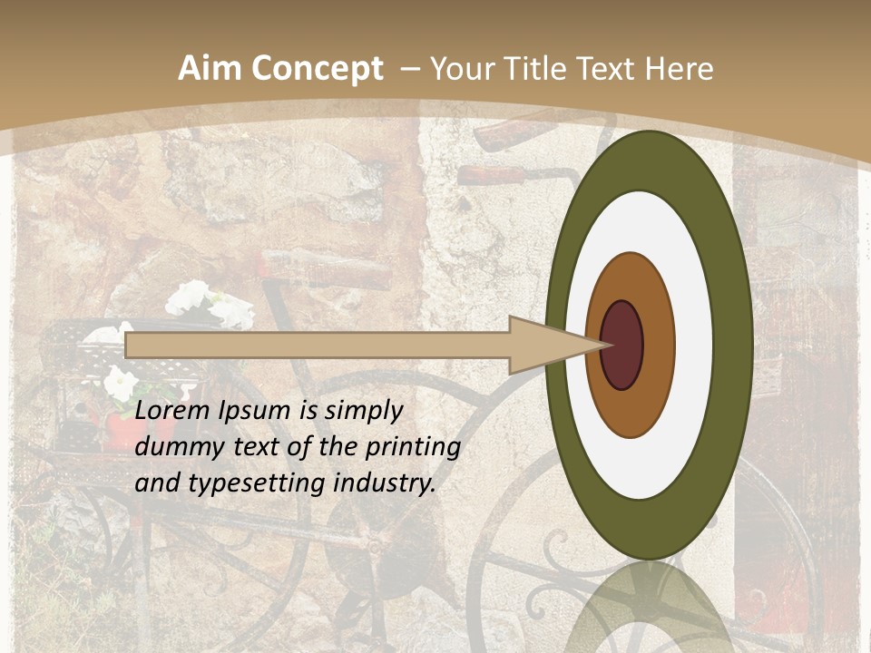 Door Pictorial Grunge PowerPoint Template