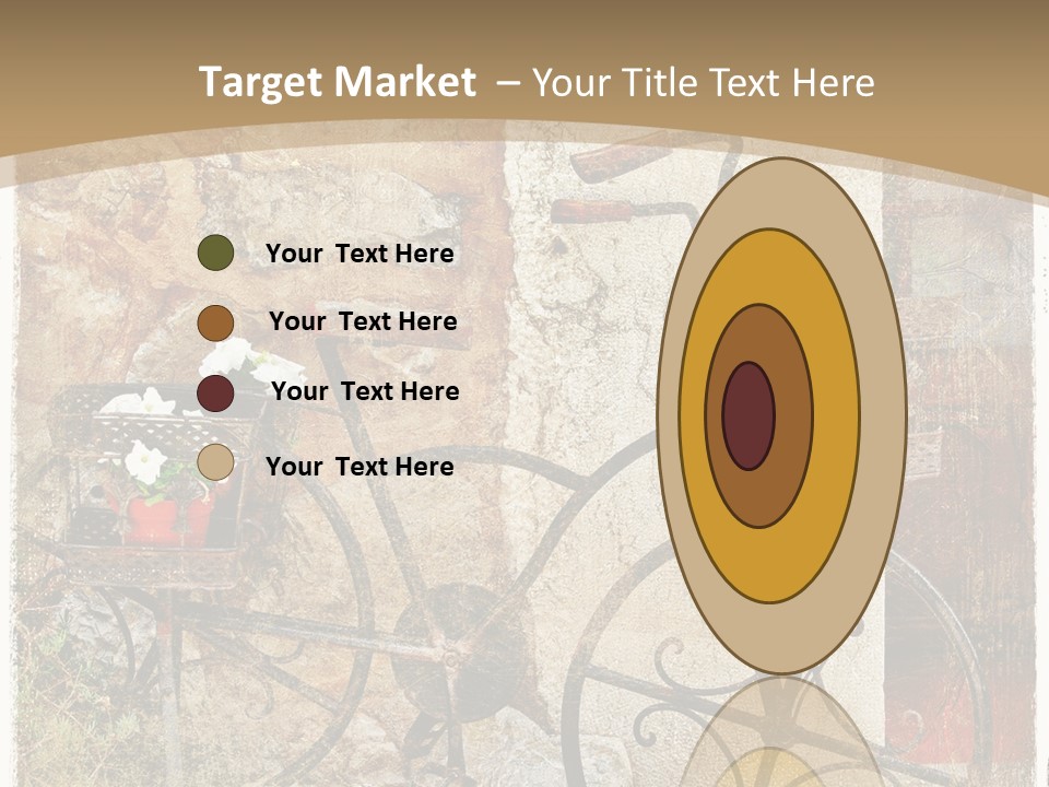 Door Pictorial Grunge PowerPoint Template