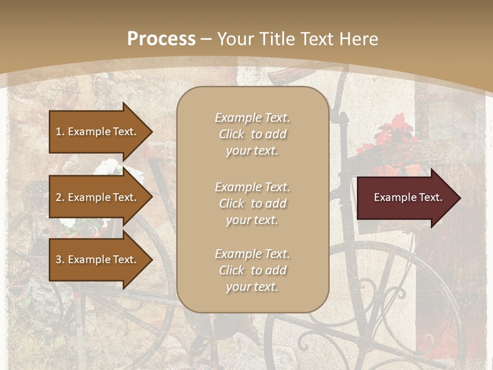 Door Pictorial Grunge PowerPoint Template