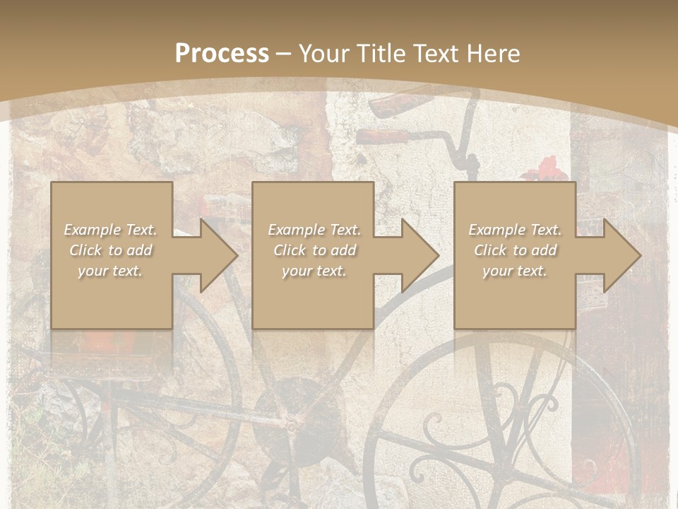 Door Pictorial Grunge PowerPoint Template