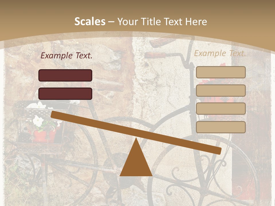 Door Pictorial Grunge PowerPoint Template