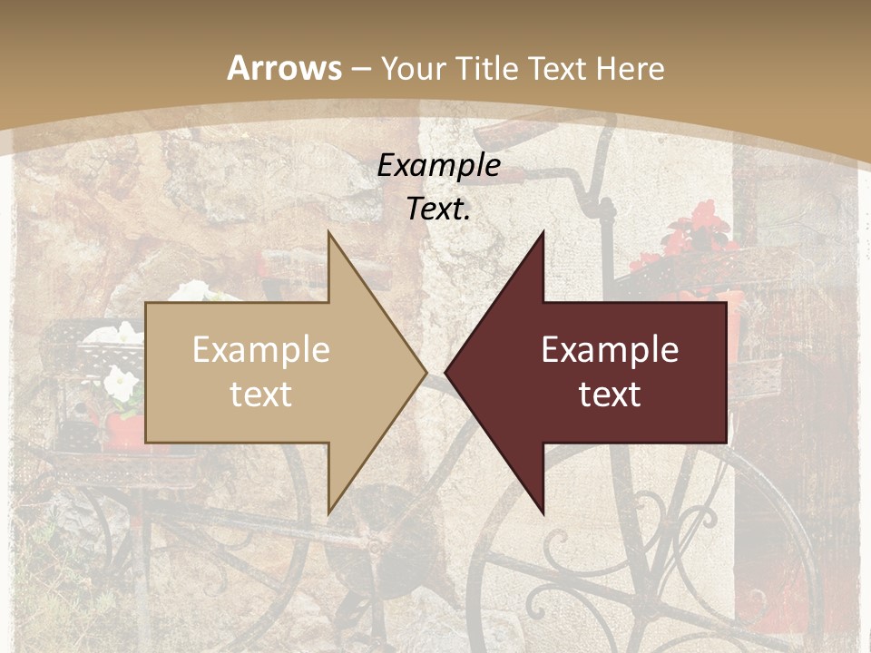 Door Pictorial Grunge PowerPoint Template