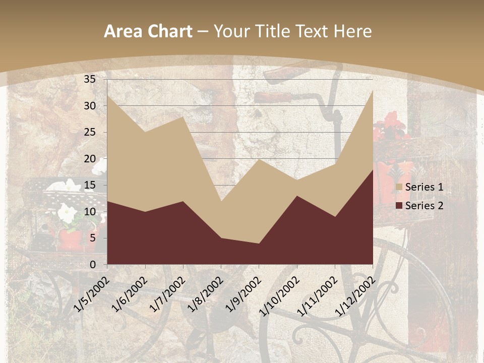 Door Pictorial Grunge PowerPoint Template