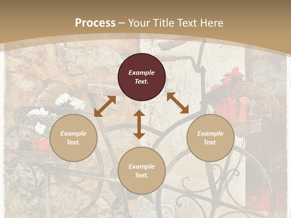 Door Pictorial Grunge PowerPoint Template