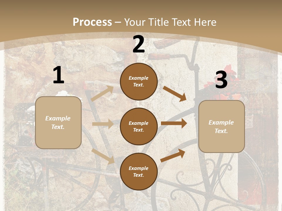 Door Pictorial Grunge PowerPoint Template