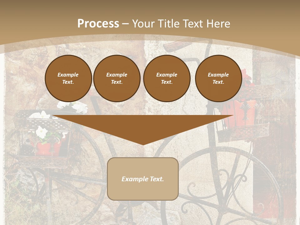 Door Pictorial Grunge PowerPoint Template