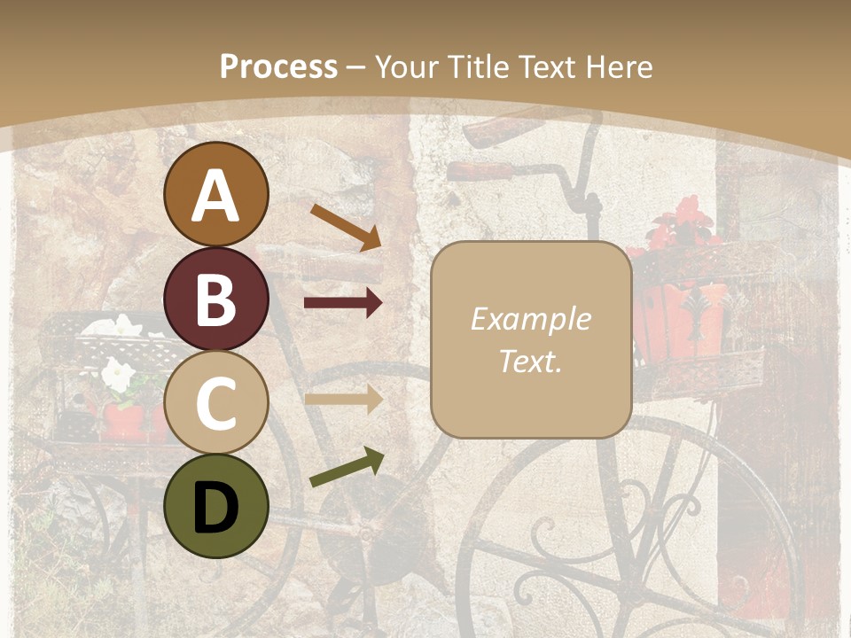 Door Pictorial Grunge PowerPoint Template