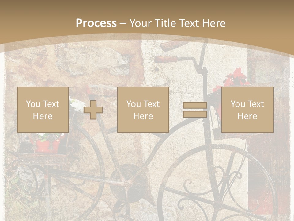 Door Pictorial Grunge PowerPoint Template